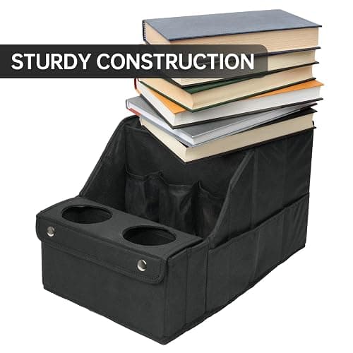 MULISOFT Car Seat Organizer- Backseat Car Organizer with 11 Storages Compartments and 2 Cup Holders, Organizers and Storage, Front Seat for Travel Kids,Black thumbnail 7