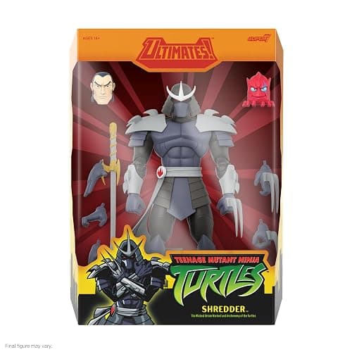 Super7 ULTIMATES! Teenage Mutant Ninja Turtles Shredder - 7" TMNT Action Figure with Accessories - Classic Cartoon Collectibles and Retro Toys thumbnail 3