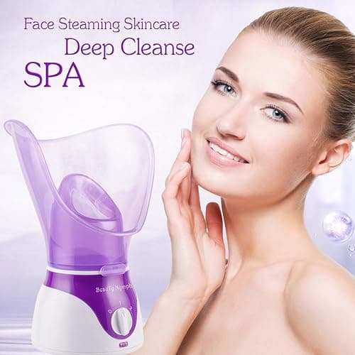 Face Steamer,Beauty Nymph Spa Home Facial Steamer Sauna Pores and Extract Blackheads, Rejuvenate and Hydrate Your Skin for Youthful Complexion- Face Steaming Skincare Deep Cleanse SPA thumbnail 2