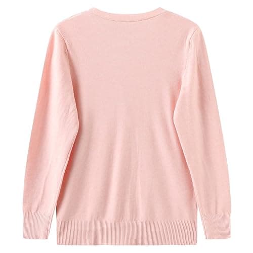 Women's Preppy Japanese Cardigan Kawaii School Uniform Elastic Knit Lightweight Sweater Girls V-Neck Open Front with Pocket thumbnail 3