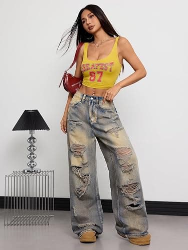 OYICAI Womens Baggy Jeans thumbnail 4