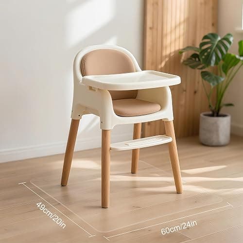 Office Chair Mat for Hardwood Floor,20"X24" Smooth Glide Slip Resistant Desk Chair Mat Hard Wood Floor Protector,Stay in Place Plastic Computer Chair Mats for Rolling Office Chairs Not for Carpet thumbnail 2