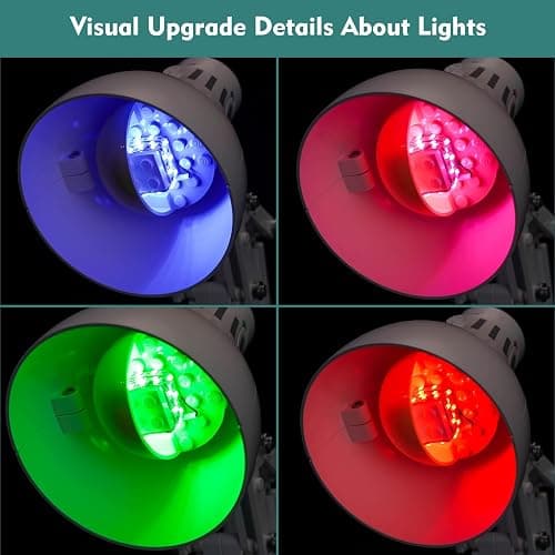 LocoLee 12-Color Light kit Compatible with Lego 21357 Pixar Luxo Jr - No Model Only Light, LED Lighting Accessories Compatible with Lego Ideas Pixar Small Table Lamp (Colorful Version) thumbnail 5
