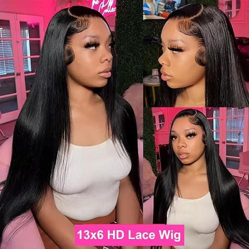 Tuneful 13x6 HD Lace Front Wigs Human Hair Pre Plucked 30 Inch 100% Human Hair lace Front Wigs for Black Women 13x6 Lace Frontal Wig with Baby Hair thumbnail 7