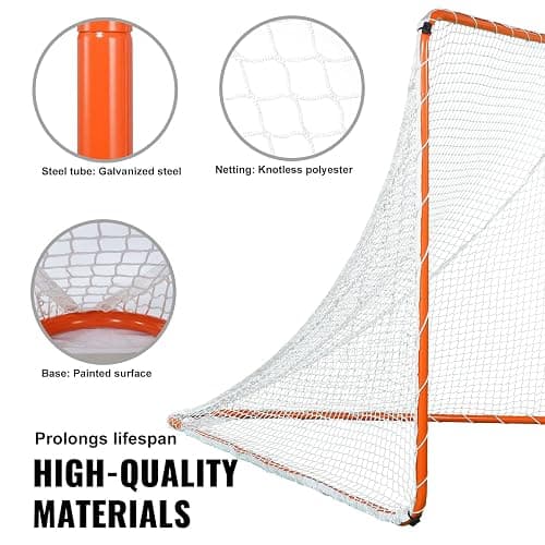VEVOR Portable Lacrosse Goal - Complete Training Accessory Set with Extended Coverage for Youth and Adults thumbnail 5