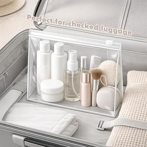 Clear Makeup Bags with Zipper, 60 Pack Cosmetic Bags Bulk Small Travel Toiletry Bag Zipper Pouch Mini Storage Organizer Reusable Plastic EVA Transparent Pouches for Organization Toiletries Bag, 5.9” thumbnail 9