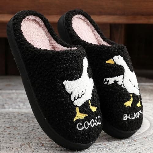JAMANDUO Women's Cute Retro Strawberry Cherry Slippers Valentine's Day Plush Soft Memory Foam House Home Shoes thumbnail 2