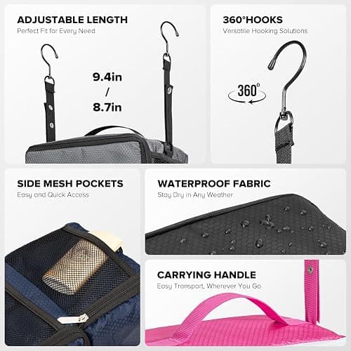 Suitcase Organizer, Travel Luggage Organizer Hanging Shelves Packing Cube Closet/Collapsible Portable Travel Organizer for Carry-on thumbnail 7