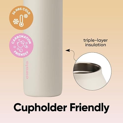 Owala FreeSip Twist Insulated Stainless Steel Water Bottle with Straw for Sports and Travel, BPA-Free, 24-oz, Daybreak thumbnail 4