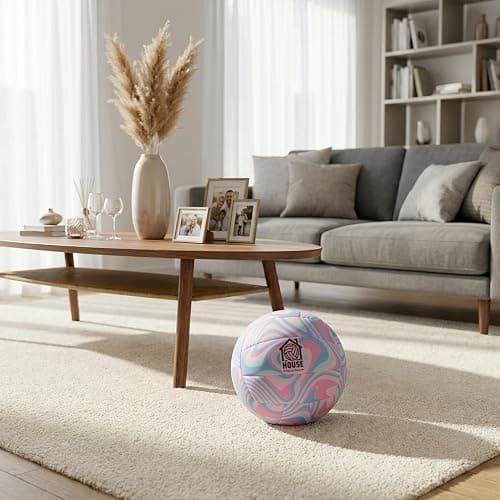 U Scored Sports in The House Soft Indoor Volleyball for Boys & Girls (Ages 3+) – Realistic Feel - Training Ball for Indoor Play - Bring Vball Practice Home - Great Gift for Any Volleyball Player thumbnail 3