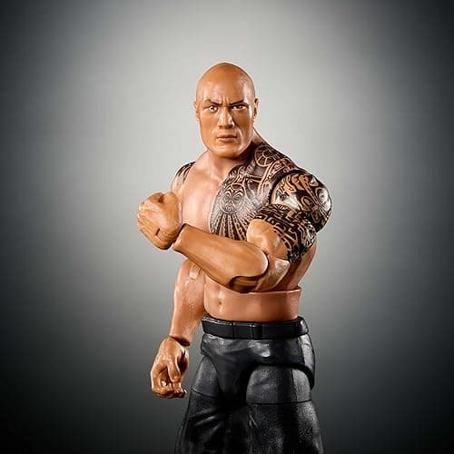 Mattel WWE Elite Action Figure & Accessories, Series #115 6-inch Collectible The Rock with 25 Articulation Points & Swappable Hands - The Rock thumbnail 2