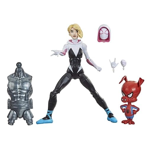 Hasbro Marvel Legends Series Spider-Man: Into The Spider-Verse Gwen Stacy 6-inch Collectible Action Figure Toy, with Spider-Ham Mini-Figure - Image 1