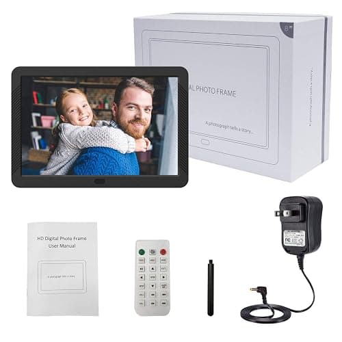 Atatat Digital Photo Frame with 1920x1080 IPS Screen, Digital Picture Frame Support Adjustable Brightness,Photo Deletion,1080P Video,Music,Slideshow,16:9 Widescreen- P800 thumbnail 9