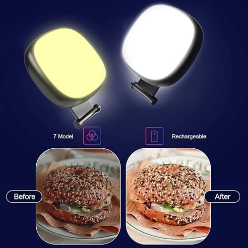 Godefa Phone Camera Lens Kit, 14 in 1 Lenses with Selfie Light for iPhone 14 13 12 11 Xs X Pro Samsung and Other Andriod Smartphone, Universal Clip on Wide Angle+Macro+ Fisheye Camera Lenses thumbnail 9