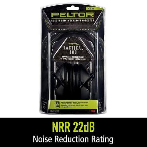 Peltor Sport Tactical 100 Electronic Hearing Protector, Ear Protection, NRR 22 dB, Ideal for the Range, Shooting and Hunting, TAC100-OTH thumbnail 2