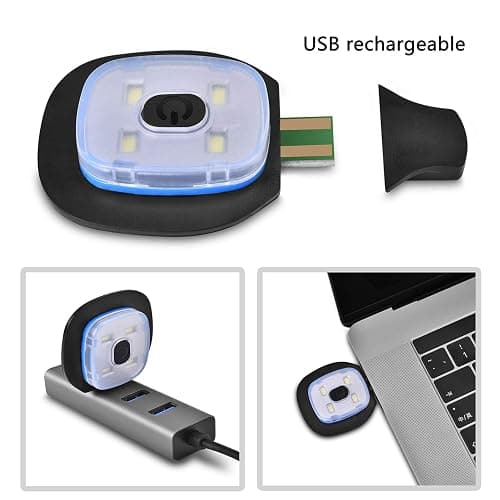 Etsfmoa Unisex Beanie with The Light Gifts for Men Dad Father USB Rechargeable Caps thumbnail 2