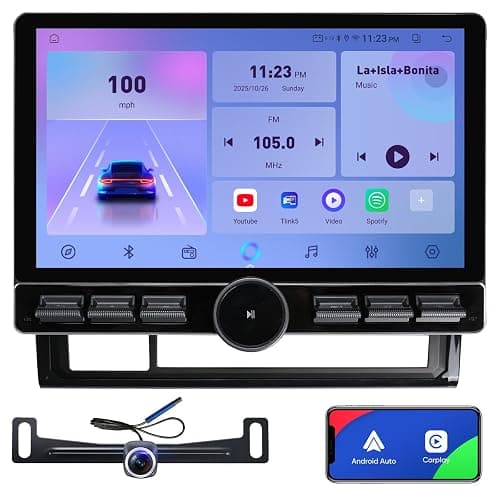 10 inch Car Stereo Dash Kit Replacement for Toyota Tacoma Radio Upgrade 2005-2015,QLED Touch Screen Head Unit w/Wired Wireless CarPlay Andriod Auto GPS Navigation 5GWiFi FM/AM (10 inch 4G+64G) - Image 1