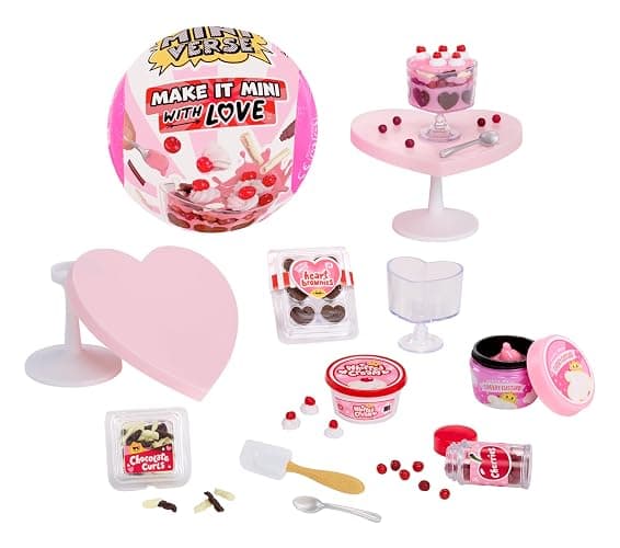MGA's Miniverse Make It Mini with Love – Mini-Sammlerstücke, DIY Kunstharz-Bastelspiel, Valentinstag-Serie, Nachgebildete Lebensmittel, Nicht Essbar - für Sammler & Kinder ab 8 Jahren - Image 1
