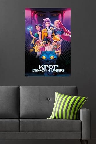 Netflix KPop Demon Hunters (2025) - Group Wall Poster, 34L" x 22.4W", Unframed Version thumbnail 4