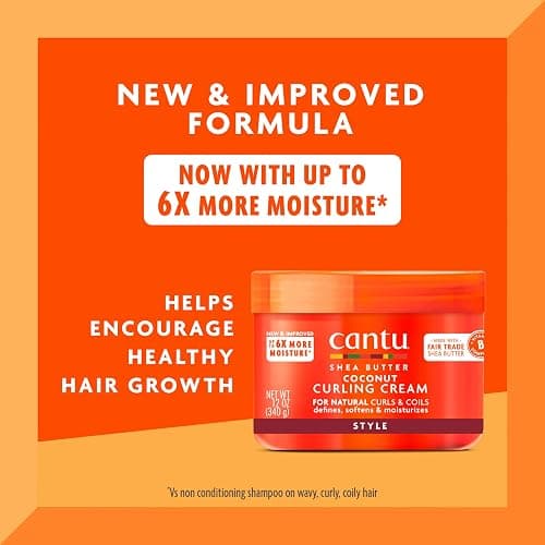 Cantu Coconut Curling Cream with Shea Butter for Natural Hair, 12 oz | for Natural Hair, 12 oz thumbnail 2