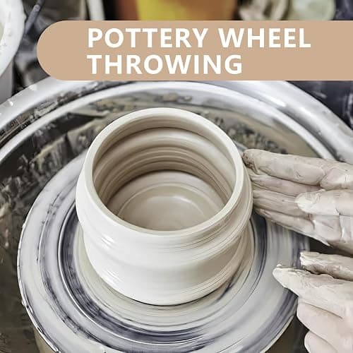 10LBs Natural Air Dry Clay Bulk, VIBRATITE All-Purpose Modeling Sculpting Pottery Clay for Beginners and Professional (White) thumbnail 4