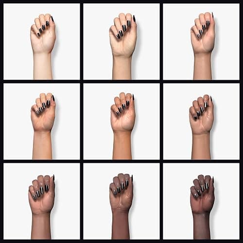 CANNI 2Pcs Hema-Free Black Gel Nail Polish Set- 2Pcs Black Colors Gel Polish Kit, Soak Off LED Nail Gel Manicure Kit DIY at Home Salon Gifts for Women Girls thumbnail 4