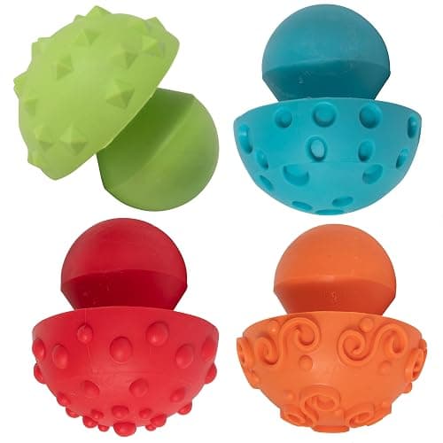 Ready 2 Learn Paint and Dough Mushroom Stampers, Set of 4 | Ages 2+, Play Dough Tools and Accessories, Easy-Grip Texture Stampers - Image 1