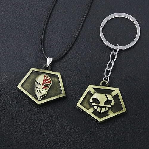 Kbtany Ichigo Soul Reaper License Keychain - Uryuu Quincy Cross Necklace & Bankai Zangetsu Charm - Anime Gift for Men Women thumbnail 7
