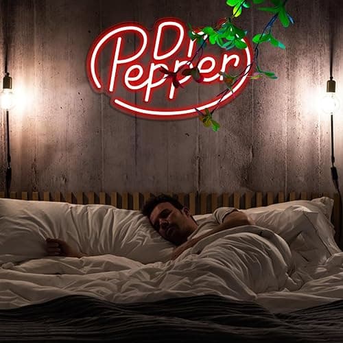 AHlove Neon Signs for Wall Decor，Neon Lights for Bedroom Led Business Signs Suitable for Drinks Shop、Man Cave、Christmas Gifts，16 * 10Inch(red) thumbnail 5