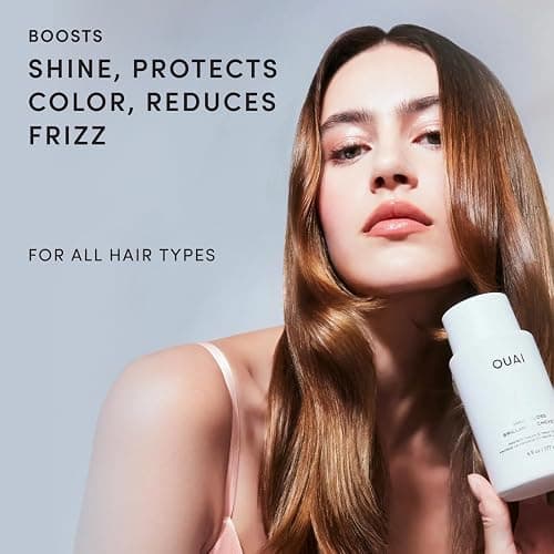OUAI Hair Gloss - In-Shower Shiny Hair Treatment & Glaze (6 Oz) | With Frizz Control - Heat Protectant Infused with Hyaluronic Acid, Rice Water & Panthenol - Paraben, Phthalate & Sulfate Free thumbnail 2