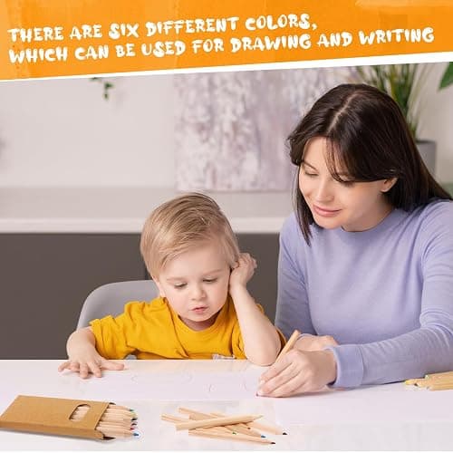 TBoxBo 120Pcs/20 Boxs Boxs Colored Pencils Bulk Mini Drawing Pencils Set for Kids, 3.5inch Short Fat Color Pencils for Adult Coloring Books, Classroom School Drawing Birthday Wedding Party Favors thumbnail 7