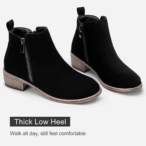 Jeossy Women's 905 Ankle Boots, Classic Low Heeled Short Booties, Casual Comfortable Boots with Wide Widths Available thumbnail 5