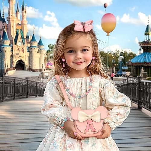 mibasies Toddler Purse Gifts for Girls: 3 Year Old Girl Gifts - Mini Mouse Toys for 2 Year Old Girl Purse Pink Set thumbnail 2