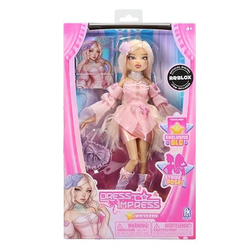 PhatMojo Dress to Impress - Winter Rose Fashion Doll - Series 1-11.5-Inch Tall - Includes DLC Code Redeemable on Roblox - Officially Licensed Doll thumbnail 3