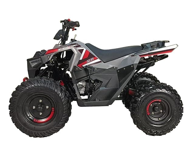 HHH Sporty 125E ATV 125cc ATV Quad for Youth Sports Utility Gas Power Sports ATV with Reverse Led Lights Big Tires 18/19 (Yellow) thumbnail 8