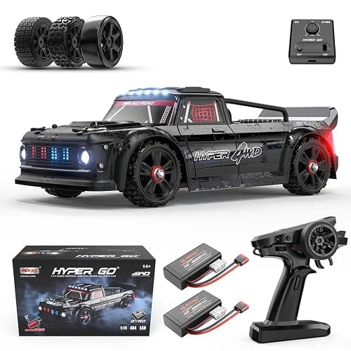 HYPER GO 14301 V3 1/14 RTR Brushless RC Drift Car with Gyro, Max 38 mph Fast RC Cars for Adults, 4WD All-Road Street Bash RC Truck, Electric Powered High Speed Drifting for Adult - Image 1