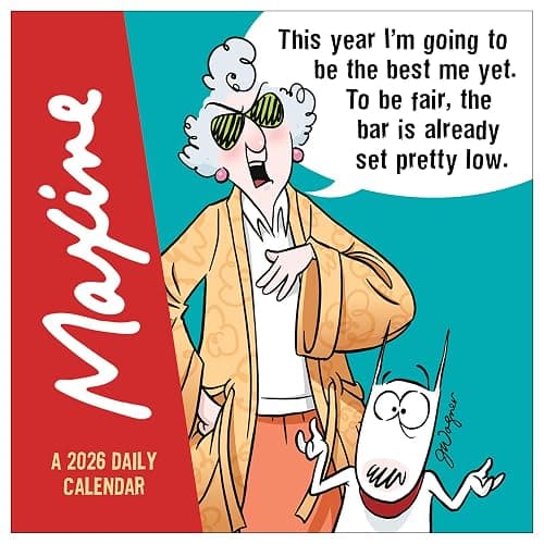 TF Publishing 2026 Maxine Daily Desktop Calendar - Small Daily Desk Calendar 2026 for Home or Office Organization, Full-Color Tear-Off Pages & Stand-Up Display with Funny Quotes - 5.25 x 5.25 In thumbnail 4