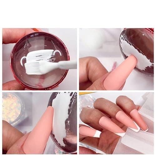 Jelly Silicone Nail Art Stamper Scraper with Cap Transparent Stamping Polish Transfer Templates Tools Manicure,Clear Silicone French Tip Nail Stamp thumbnail 3