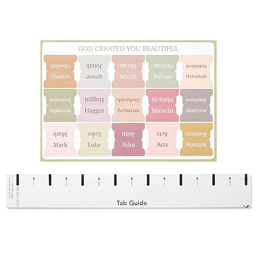 Mr. Pen- Bible Tabs, 75 Boho Theme Laminated Tabs for Women and Men, Study Bible Index, Book Labels thumbnail 7