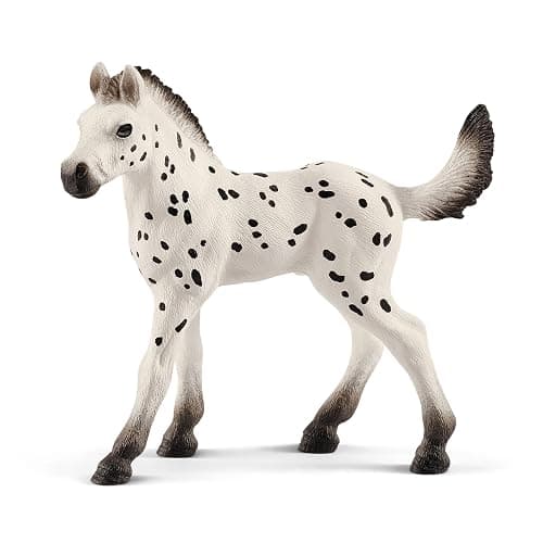 Schleich Horse Club - 4PC Foal Horse Toy Playset - with Pinto, Knabstrupper, Holsteiner and Mustang Figurine Horses for Girls and Boys - Realistic Farm Animal Figures for Kids Ages 5+ | 77586 thumbnail 3
