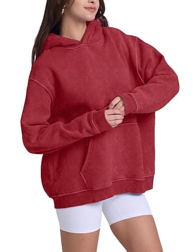 Hatant Oversized Hoodie Sweatshirts for Women Couples Heavyweight Hoodies Pullover Vintage Acid Wash Sweaters Pullover 2025 thumbnail 3