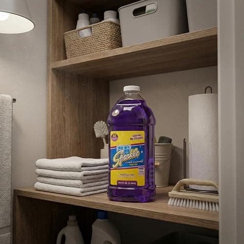 Sparkle Ammonia-Free Glass Cleaner Refill, Heavy Duty Streak-Free Window & Mirror Cleaner Spray, Original Formula, 2L Bottle (Pack of 1) thumbnail 3