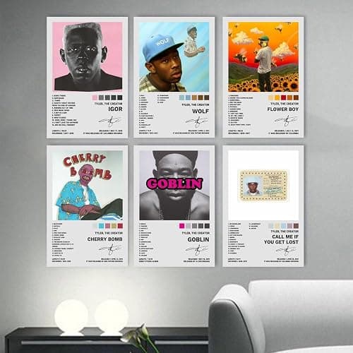 BAON Tyler Poster The Creator Music Album Cover Edition Posters Set of 6 Poster 16x24 Inch Unframed Decorative Painting Canvas Wall Posters And Art Picture Print Modern Family Bedroom Decor Posters thumbnail 5