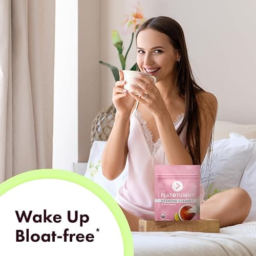 Flat Tummy Weekend Cleanse Tea - 30 Day Program - All Natural Colon Cleanse w/Senna and Dandelion Root, Provides Bloating Relief for Women - Detox Cleanse for Digestion Support and Gas Relief thumbnail 6