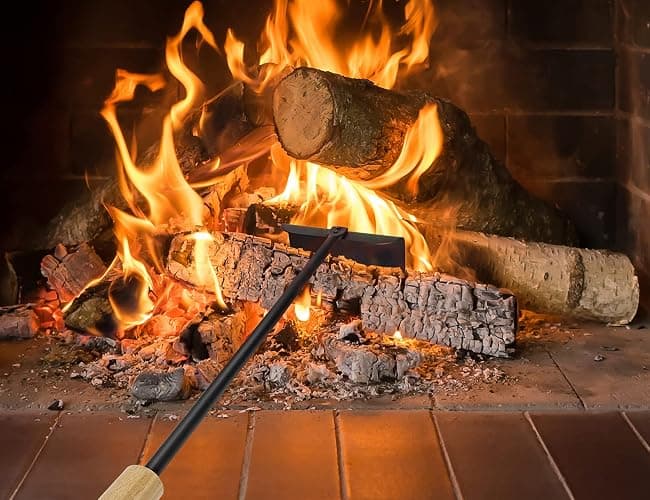 Onlyfire BBQ Charcoal Rake, 21 Inch Charcoal Ash Tool for Grill Ash Removal, Heavy Duty Heat-Resistant Wood Handle Fire Pit Grill Ash Removal Rake for BBQ, Smokers, Pizza Oven & Kamado Grills thumbnail 2