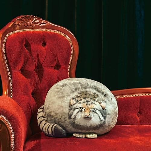 Sew Butiful Steppe Cat Plush 35cm/14inch Pallas Cat Stuffed Animal, Cute Plushies for Girls, Soft Plush Pillow, Throw Pillow Doll Decoration Doll Birthday Gift for Kids Boys Party thumbnail 6