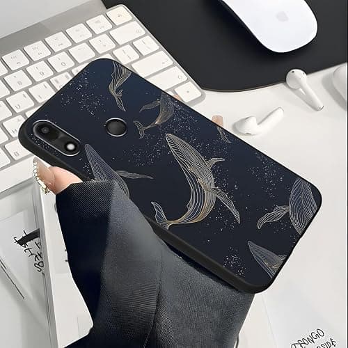 Zrutru 2 Pack Aesthetic Summer Phone Case for Gabb Phone 4 6.1",Cartoon Cute Whale Shark Ocean Coral Reefs Jellyfish Pattern Cases for Girls Women,Soft Silicone TPU Protective Cover thumbnail 7