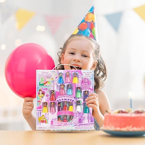 Townley Girl Disney Princess 18 Piece Water-Based Nail Polish Set, Castle Theme, Quick Dry and Peels-Off, Nail Paint Set for Girls, Perfect for Parties, Sleepovers and Makeovers, Ages 3 thumbnail 9