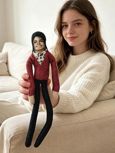 Michaell Plush Pillow Plush Doll Cartoon Soft Doll Figures Toys | Miachelll Action Figure Rock King Classic Album Dolls Action Figure ToCharacter Soft Toy for Adults Birthdays Gift thumbnail 6