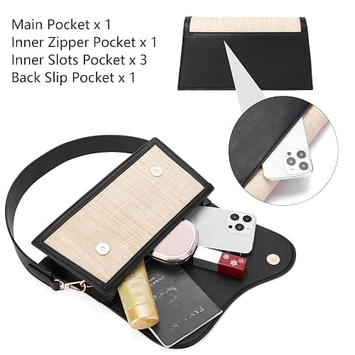 Telena Shoulder Bag for Women Vegan Leather Women's Shoulder Purses Handbags with 2 Removable Strap Crossbody Bag Purses thumbnail 4